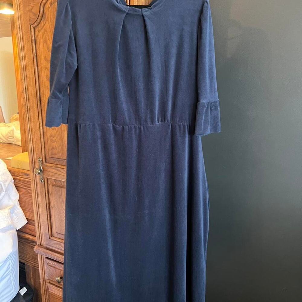 Navy blue‎ handmade midi dress super soft xxl